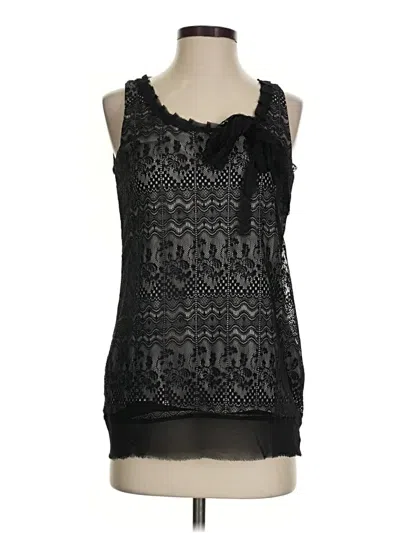 Pre-owned Cabi Tank Top Black Tie Neck Tops