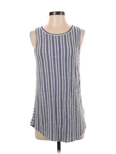 Pre-owned Cabi Tank Top Blue Halter Neckline Tops