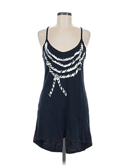 Pre-owned Cabi Tank Top Blue Halter Neckline Tops