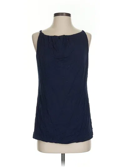 Pre-owned Cabi Tank Top Blue Halter Neckline Tops