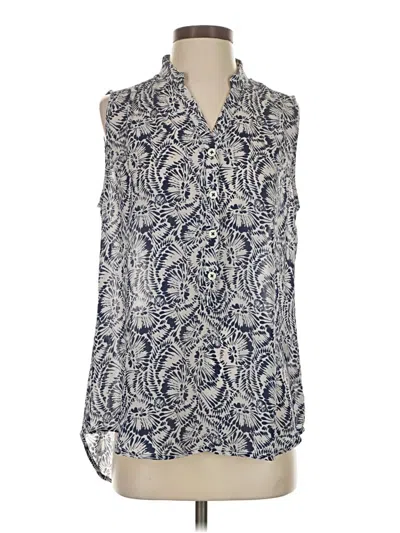 Pre-owned Cabi Tank Top Blue Halter Neckline Tops