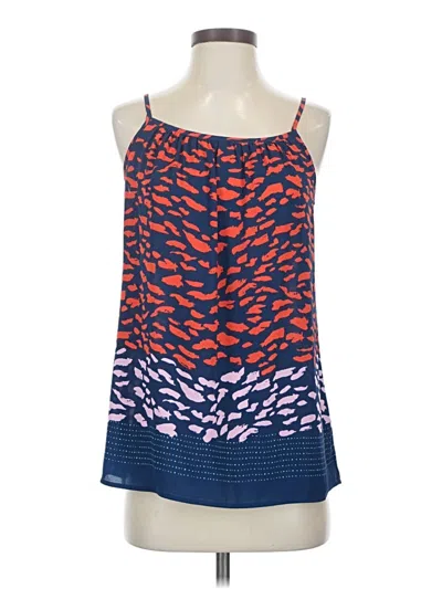 Pre-owned Cabi Tank Top Blue Halter Neckline Tops