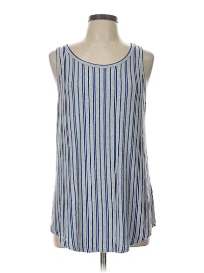 Pre-owned Cabi Tank Top Blue Halter Neckline Tops