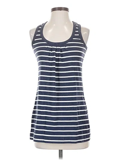 Pre-owned Cabi Tank Top Blue Halter Neckline Tops
