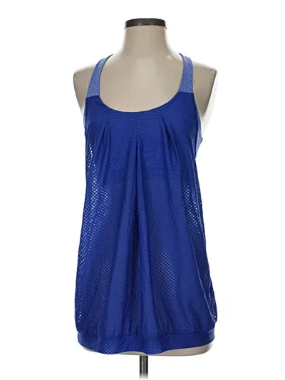 Pre-owned Cabi Tank Top Blue Halter Neckline Tops