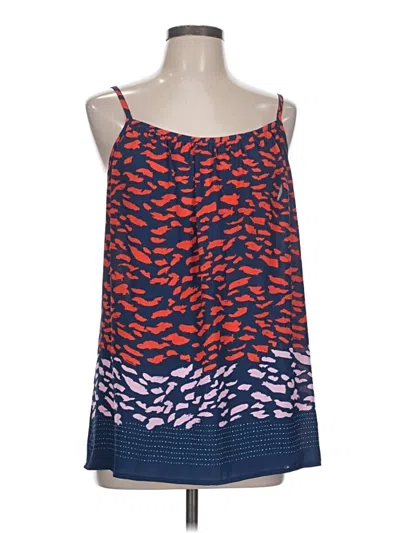 Pre-owned Cabi Tank Top Blue Halter Neckline Tops