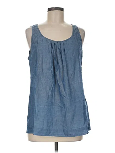 Pre-owned Cabi Tank Top Blue Scoop Neck Tops