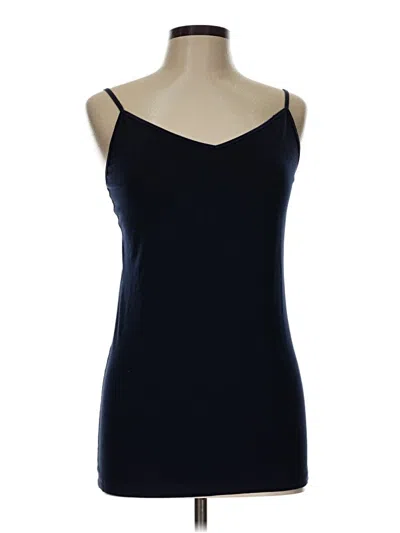 Pre-owned Cabi Tank Top Blue Strapless Neckline Tops