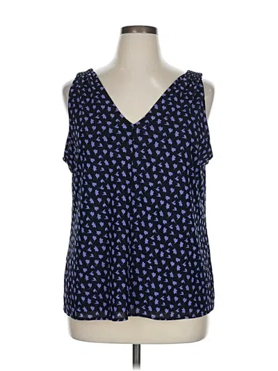 Pre-owned Cabi Tank Top Blue Sweetheart Neckline Tops
