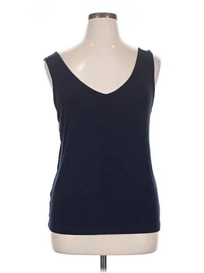 Pre-owned Cabi Tank Top Blue V-neck Tops