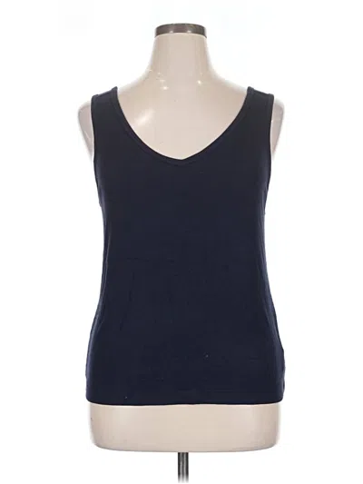 Pre-owned Cabi Tank Top Blue V-neck Tops