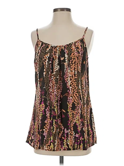 Pre-owned Cabi Tank Top Brown Strapless Neckline Tops