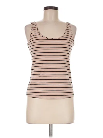 Pre-owned Cabi Tank Top Brown Strapless Neckline Tops