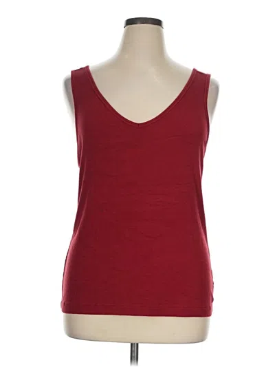 Pre-owned Cabi Tank Top Burgundy V-neck Tops