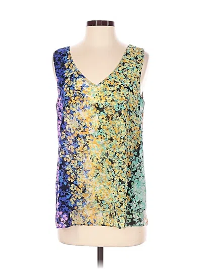 Pre-owned Cabi Tank Top Gold Plunge Neckline Tops