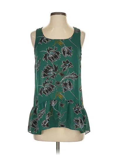 Pre-owned Cabi Tank Top Green Halter Neckline Tops