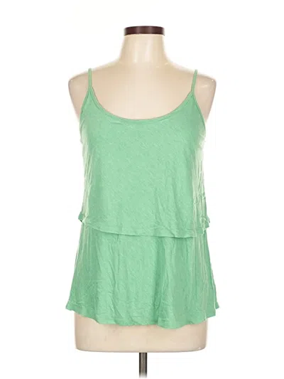 Pre-owned Cabi Tank Top Green Halter Neckline Tops