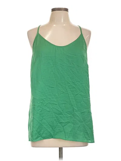 Pre-owned Cabi Tank Top Green Halter Neckline Tops