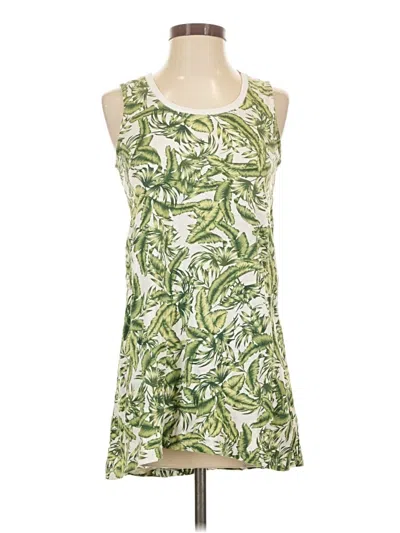 Pre-owned Cabi Tank Top Green Halter Neckline Tops