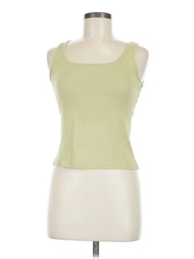 Pre-owned Cabi Tank Top Green Square Neckline Tops