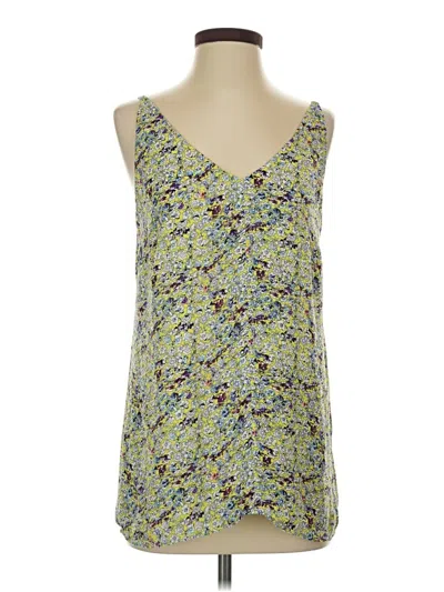 Pre-owned Cabi Tank Top Green V-neck Tops