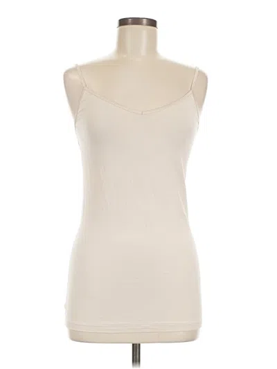 Pre-owned Cabi Tank Top Ivory Strapless Neckline Tops