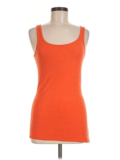 Pre-owned Cabi Tank Top Orange Square Neckline Tops
