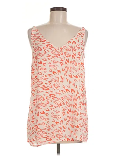 Pre-owned Cabi Tank Top Orange Strapless Neckline Tops