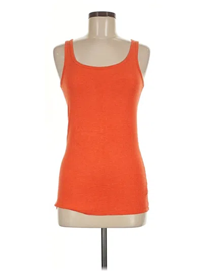Pre-owned Cabi Tank Top Orange Strapless Neckline Tops