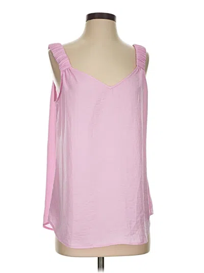 Pre-owned Cabi Tank Top Pink Cold Shoulder Neckline Tops
