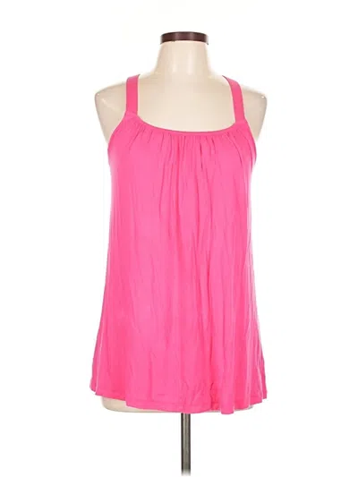 Pre-owned Cabi Tank Top Pink Halter Neckline Tops