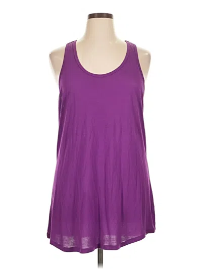 Pre-owned Cabi Tank Top Purple Halter Neckline Tops