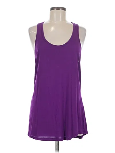 Pre-owned Cabi Tank Top Purple Halter Neckline Tops
