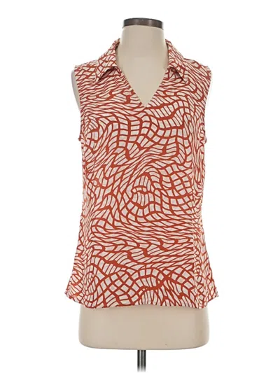 Pre-owned Cabi Tank Top Red Cowl Neck Tops