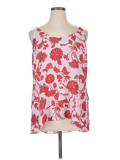 Pre-owned Cabi Tank Top Red Halter Neckline Tops