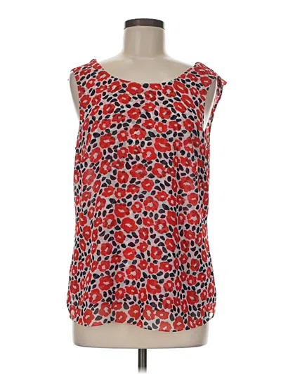 Pre-owned Cabi Tank Top Red Square Neckline Tops