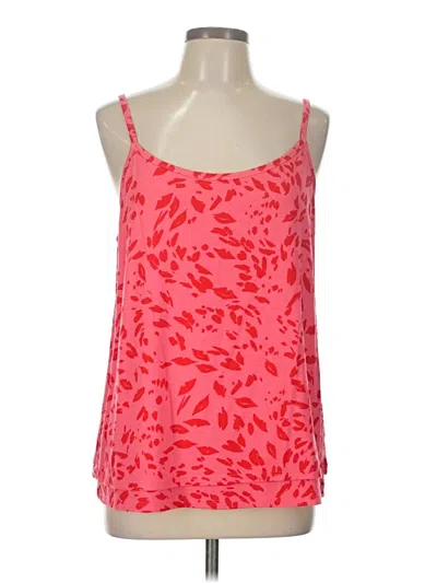 Pre-owned Cabi Tank Top Red Strapless Neckline Tops
