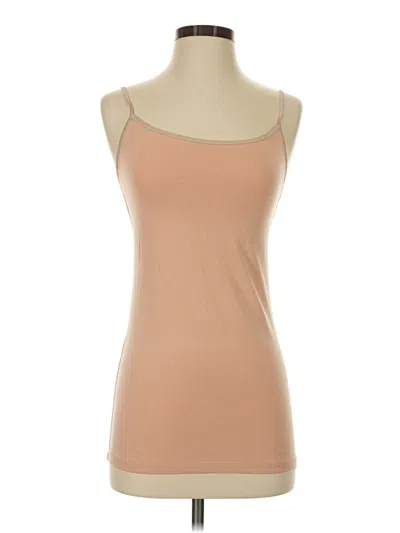 Pre-owned Cabi Tank Top Tan Strapless Neckline Tops