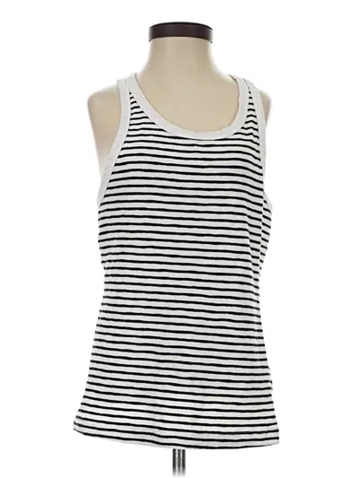 Pre-owned Cabi Tank Top White Halter Neckline Tops