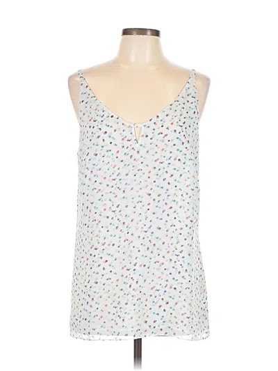 Pre-owned Cabi Tank Top White Sweetheart Neckline Tops