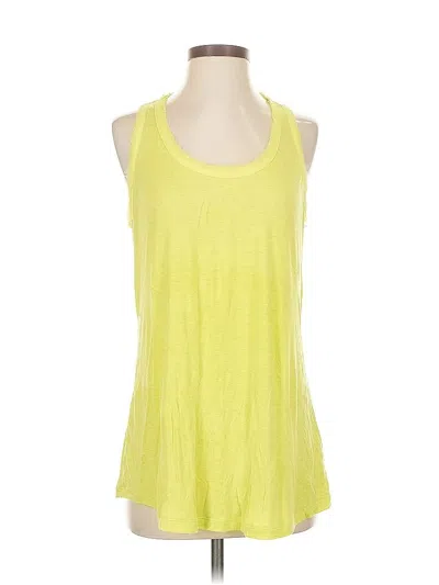 Pre-owned Cabi Tank Top Yellow Halter Neckline Tops