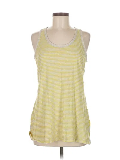 Pre-owned Cabi Tank Top Yellow Halter Neckline Tops
