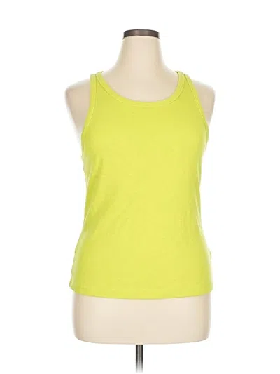 Pre-owned Cabi Tank Top Yellow Halter Neckline Tops