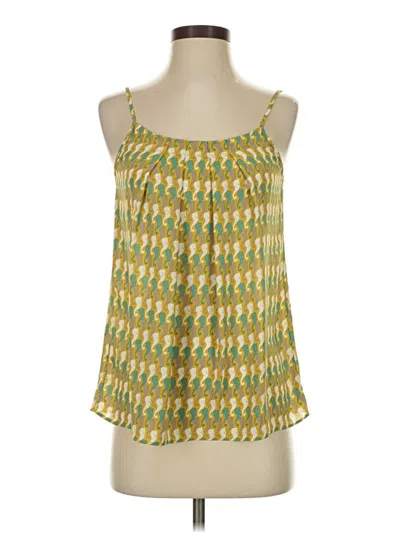 Pre-owned Cabi Tank Top Yellow Halter Neckline Tops