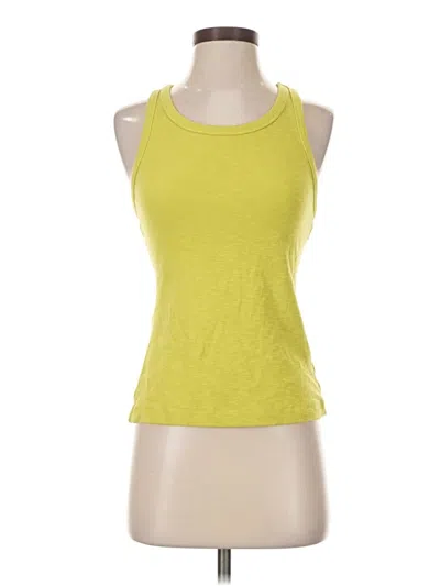 Pre-owned Cabi Tank Top Yellow Halter Neckline Tops
