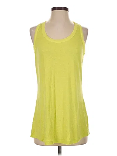 Pre-owned Cabi Tank Top Yellow Halter Neckline Tops