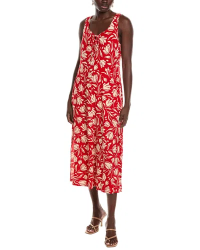 Cabi Tearoom Maxi Dress In Red