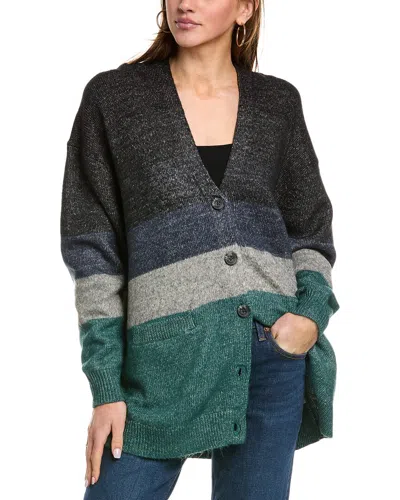 Cabi Tiered Cardigan In Green