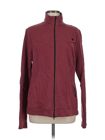 Pre-owned Cabi Track Jacket In Burgundy
