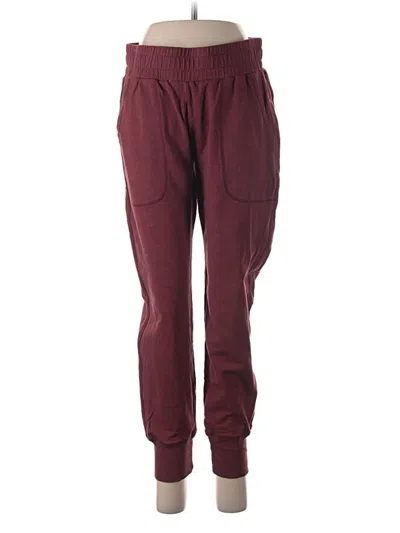 Pre-owned Cabi Track Pants In Burgundy